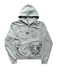 1:1 "scribble" zipup